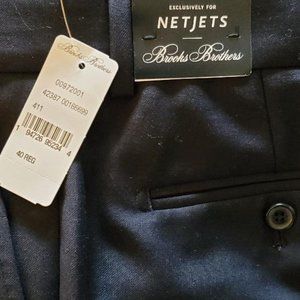 Brooks Brothers exclusively for NetJets Pilots Dress Slacks, Navy, 40R